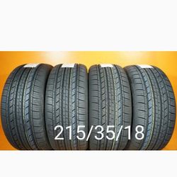 4 New Tires For Sale 215/35/18 We Service Motorcycle Tires