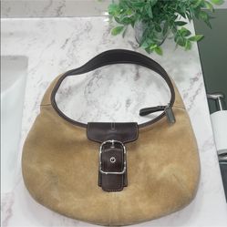 Rare Coach Ergo Suede Shoulder Bag