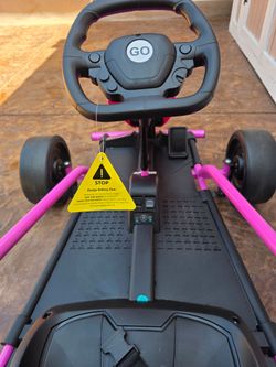 Electric Kids Go-Kart Pink and Black