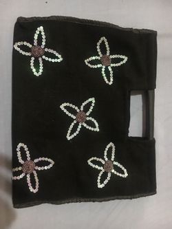 Ladies handmade wooden handle purse