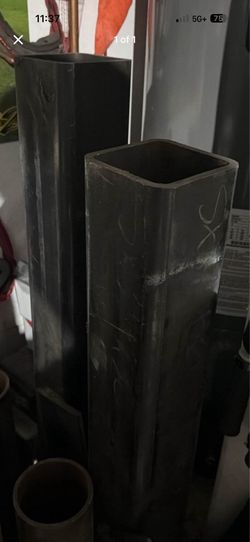 Square tube x2 (5x5" 3/8" thick) 55" long