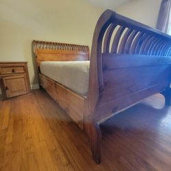 Wood Queen Bed Frame