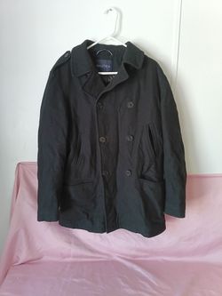 Nautica Women's Pea Coat jacket Black size Large