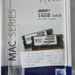 🍏 Patriot DDR3 RAM for iMac – 16GB (2×8GB) – Brand New