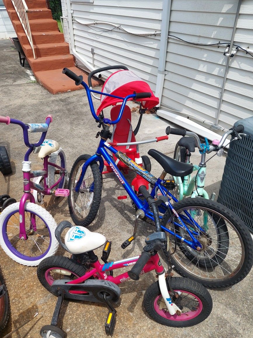 7 Kids Bikes Take All $100.  