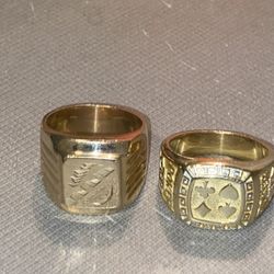 Gold Rings Stamped 18k  