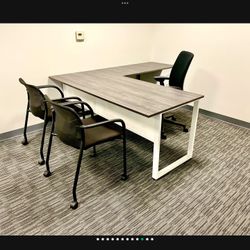 Cb-Executive Modern L Shape Office Desk, Computer Desk, Office Desk, Small Desk, Wood Desk, Custom Desk, Metal Desk, Office Furniture,