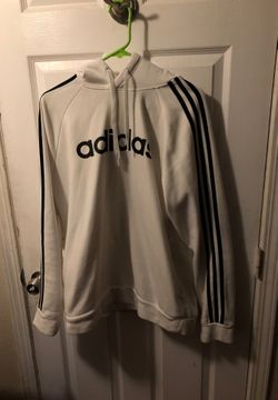 Adidas white hoodie size large l