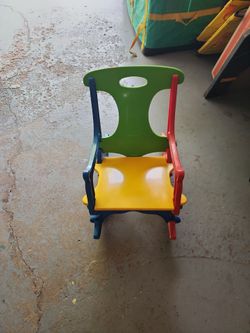 Plastic rocking chair