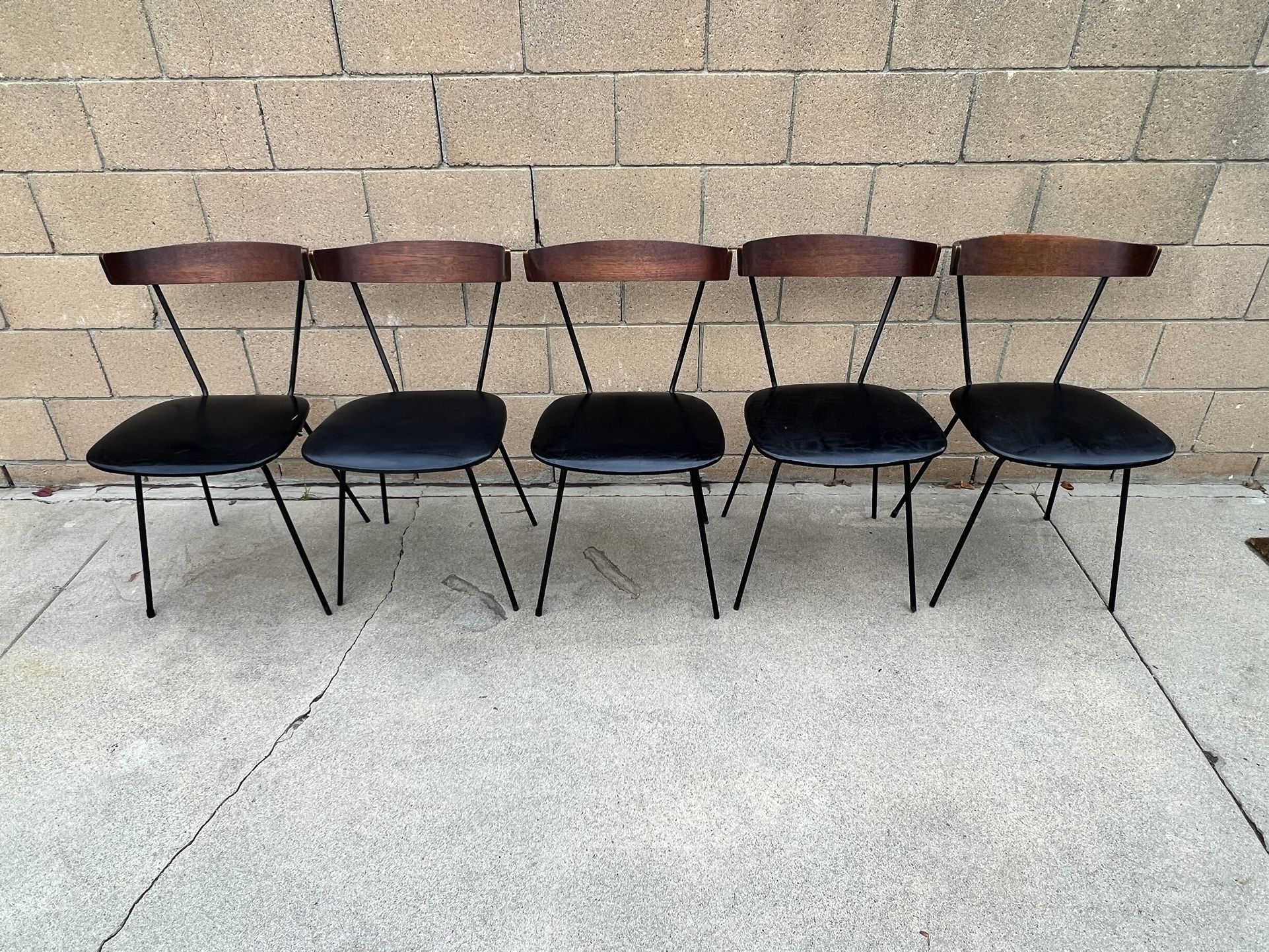 Paul McCobb Style Chairs (5) Original with Formica Table