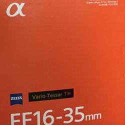 SONY FE 16>35mm f/4 Vario-Tessar T* ZA OSS E-Mount Full-Frame Lens