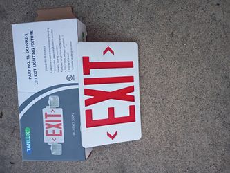 Exit Sign Three Pieces