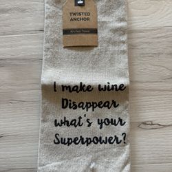 Wine lovers kitchen towel