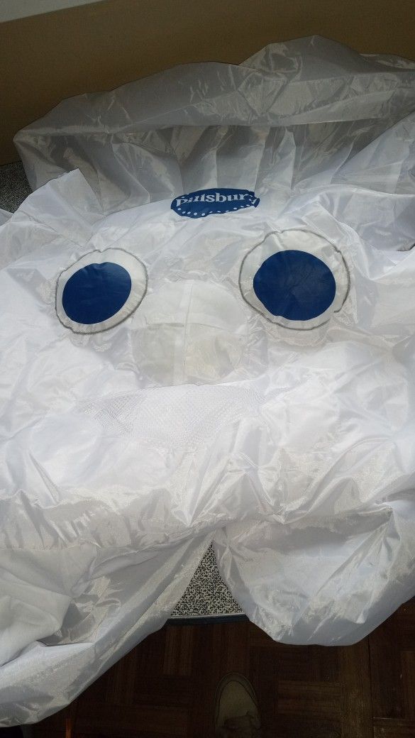 Adult Pillsbury Doughboy Inflatable Costume With Built In Fan