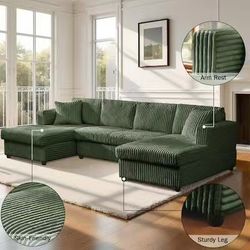 ❤️🔥 # F 4 Seater Oversized Modular Sectional Sofa