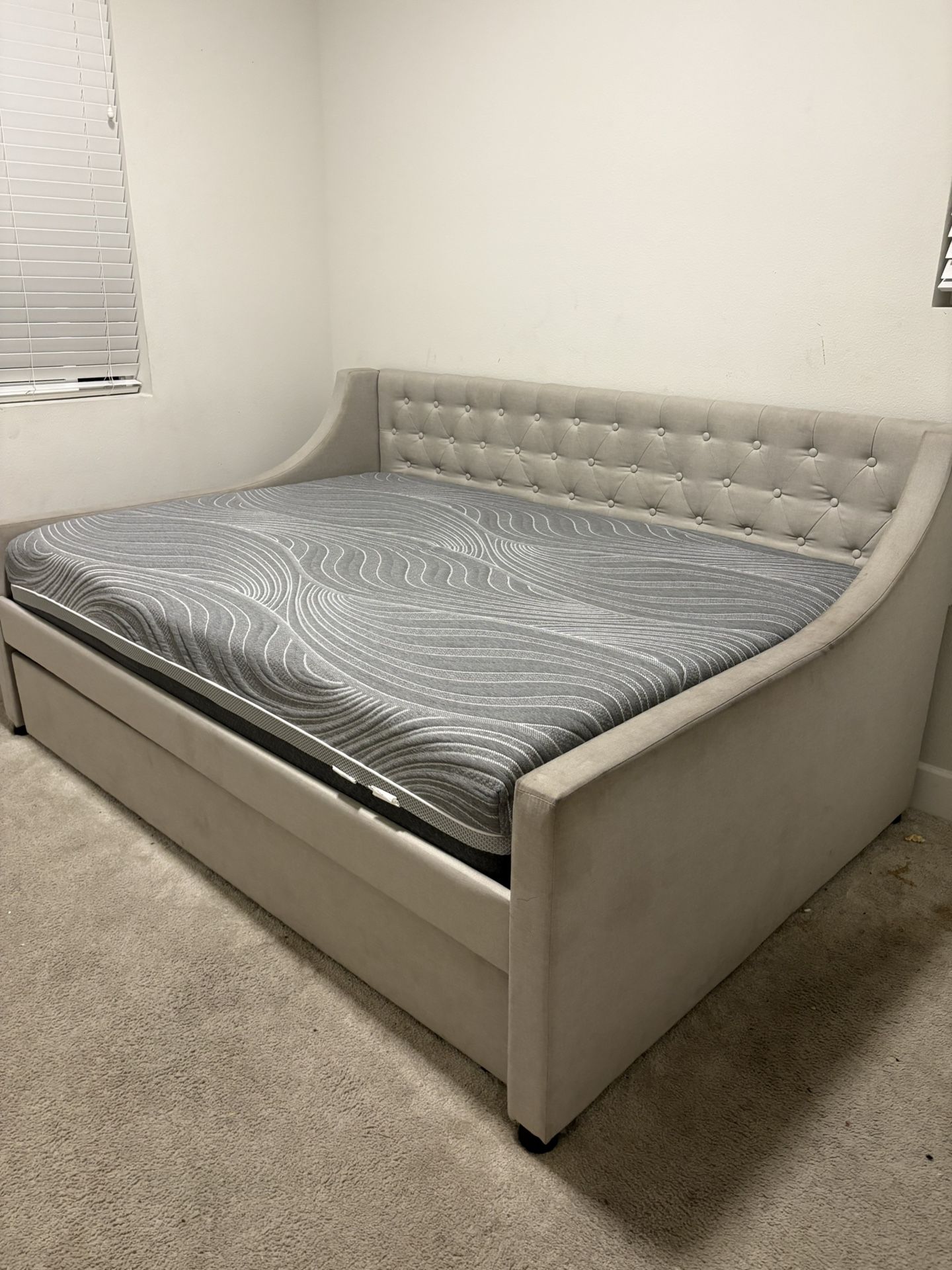 Bed Frame With 2 Mattresses