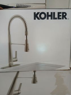 KOHLER Brush Nickel kitchen faucet