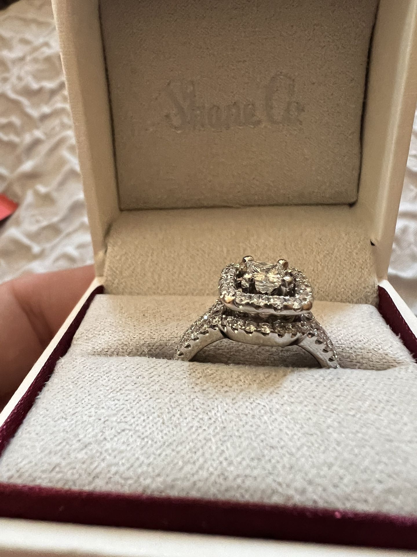 Real Diamond Ring Not Lab Grown Princess Cut.