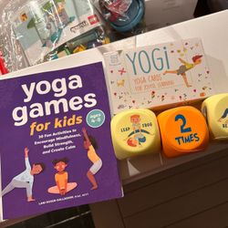 Yoga Book, Cards, & Dice For Kids