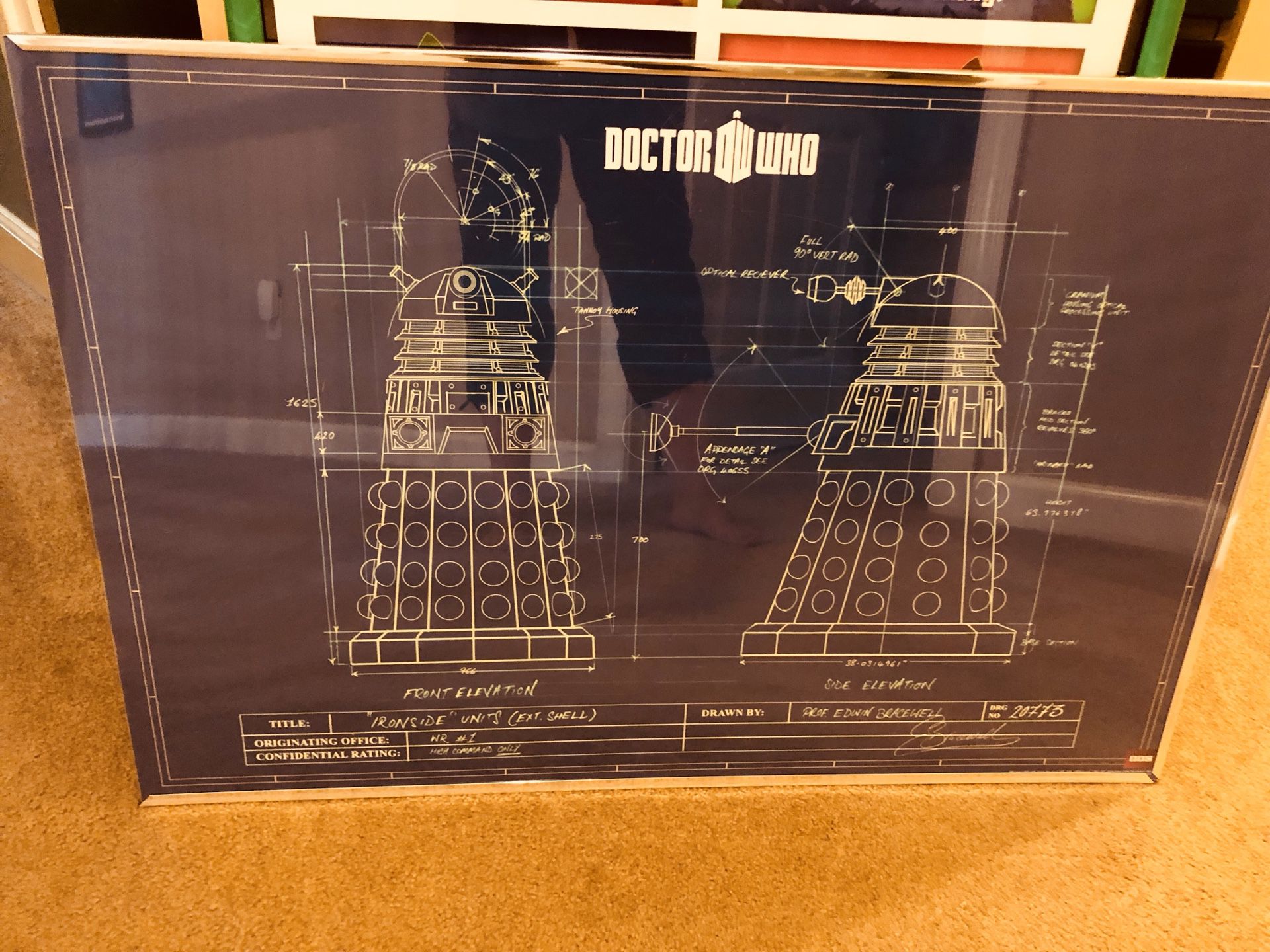 Framed Doctor Who poster