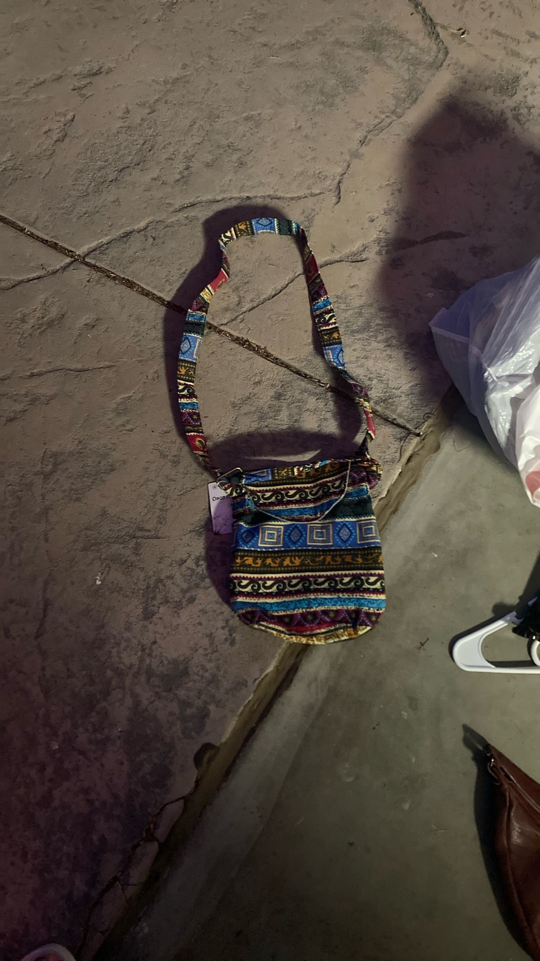 OPQRSTU boho hippie adjustable strap bag