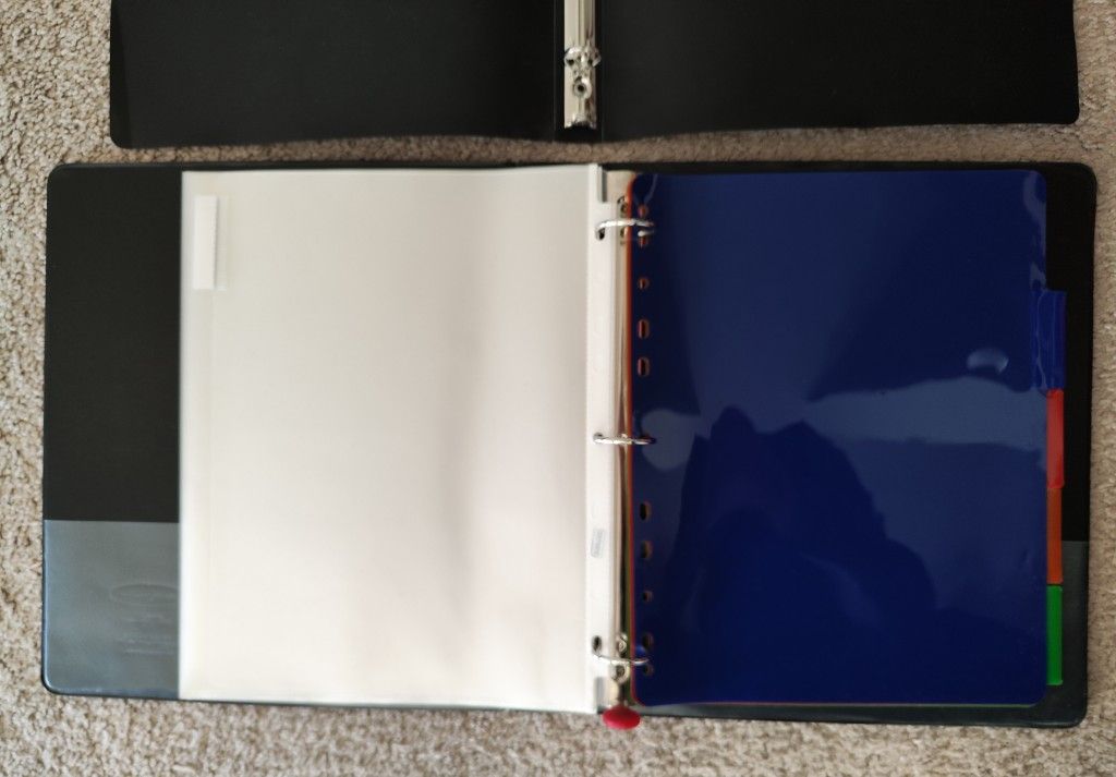 Free Binders, Sleeves, Dividers For School/Office