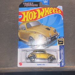 Gold Transformers hot wheel collectible 