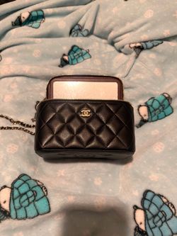 Chanel Quilted small vanity case with chain