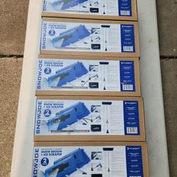 Snowjoe 2 Pack Snow Broom & Ice Scraper