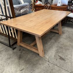 Trestle Table with Breadboard Extensions