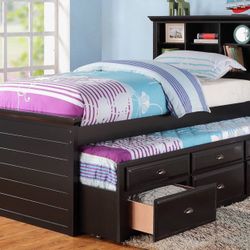 Twin Bed Frame With Trundle