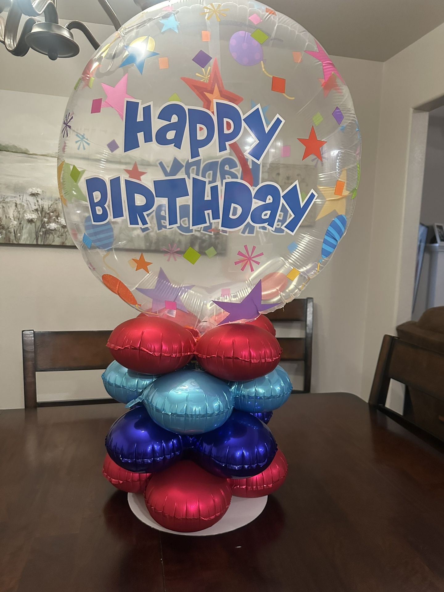 Happy Birthday Balloon Stand