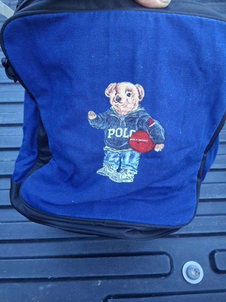 Vintage New With Tags Polo Sport Polo Bear Bag