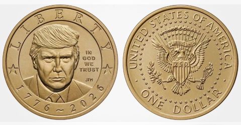 Semiquincentennial President Donald J. Trump 2026 $ 1 Coin
