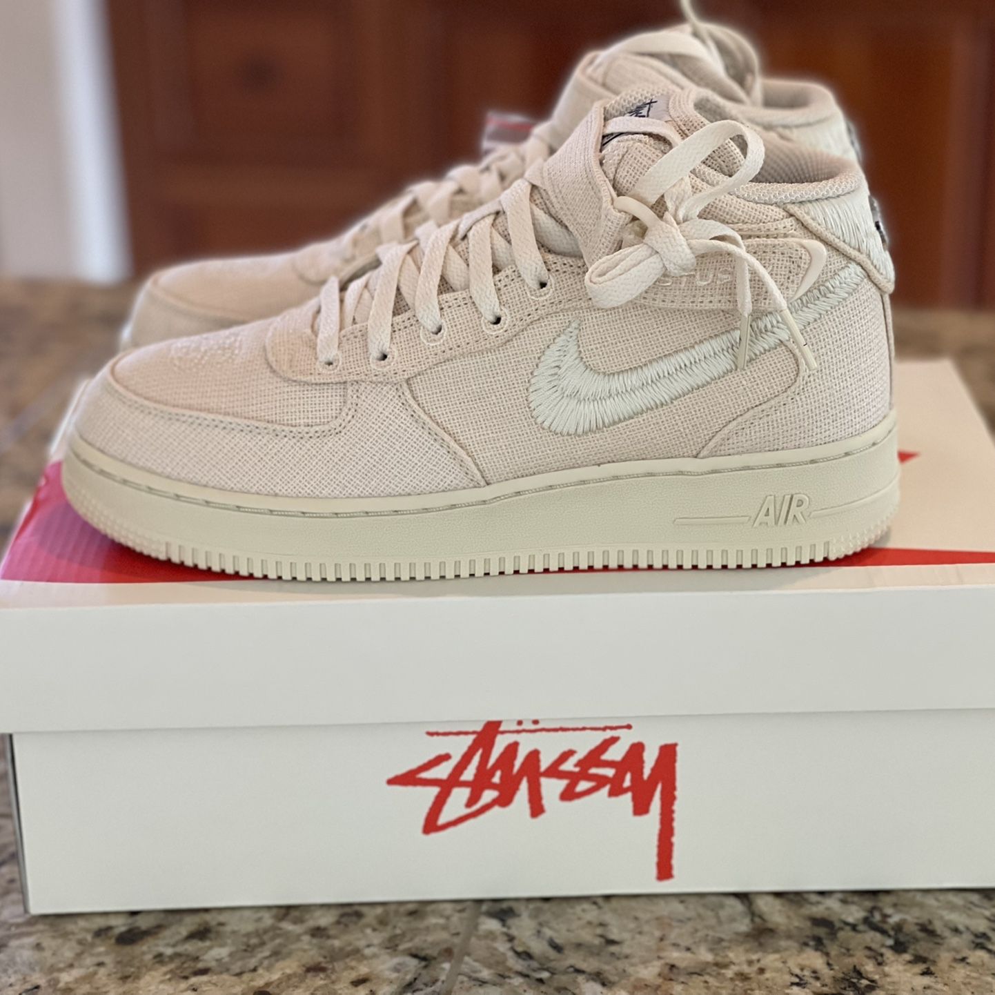 Nike Air Force 1 '07 Mid Stussy Fossil Multiple Sizes for Sale in