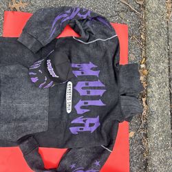 PURPLE SWEATSUIT WITH HAT 3Xl