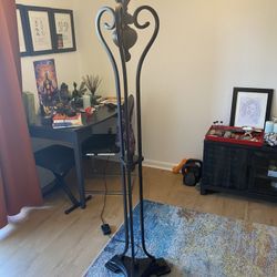 Vintage Wrought Iron Floor Lamp 