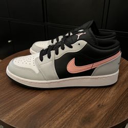 Nike Air Jordan 1 Low GS Black Grey Pink 553560-062