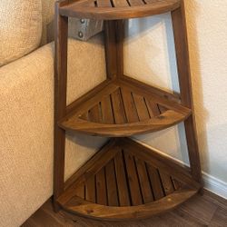 Real Wood Corner Shelf