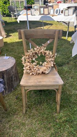 2 Wood Dining Chairs