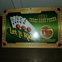 Let it Ride/ three Card Poker games