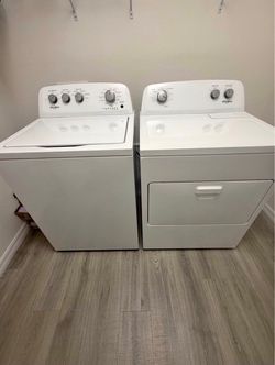 New washer and dryer