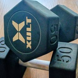 XULT 50 LB DUMBELLS
