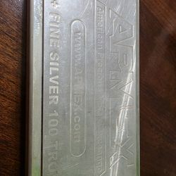 APMEX 100 oz .999 Stackable Silver Bar 