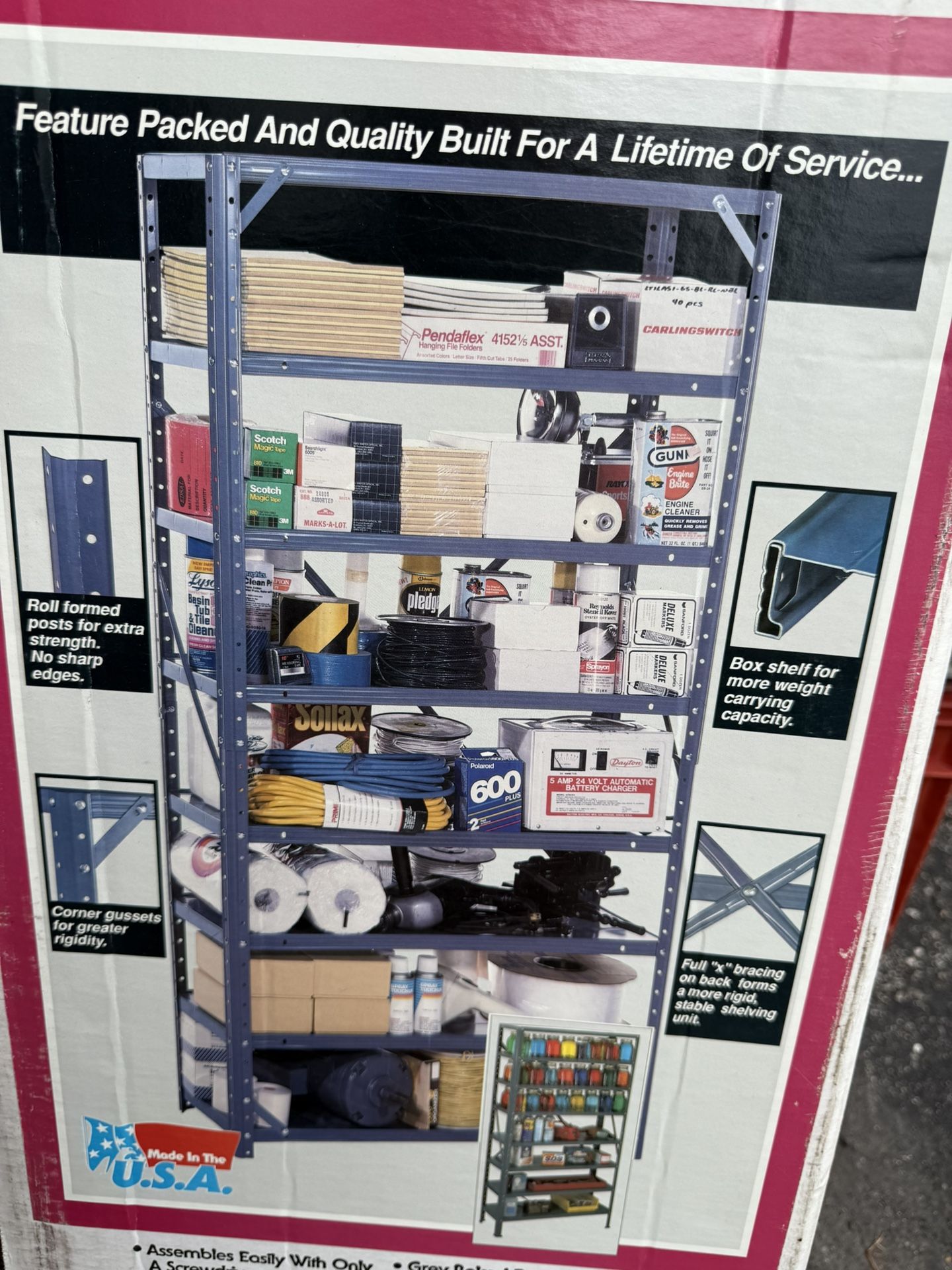 SET OF 2 ,NEW IN THE BOX HEAVY DUTY SHELVING UNITS WITH 8 SHELFS EACH. MEASUREMENTS ARE 12BY 30BY 60 INCHES $100.00 FOR BOTH OR BEST OFFER.