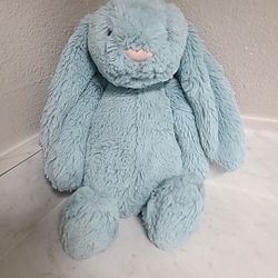 Medium Jellycat Bashful Mint Green Bunny Rabbit Plush Stuffed Animal RARE Retired