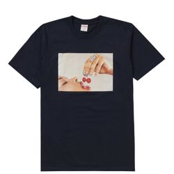 Supreme Cherries Tee Navy Small