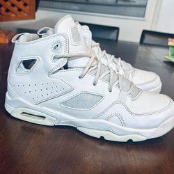 Air Jordan Flight Club 91 'Pure Platinum' GS -Sizes: Women’s 8.5, Youth 7Y or Mens 7 (# 555472-101)