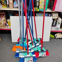 Clean house straight broom versatile durable comfort grip