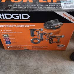 Compresor De Aire Y Pistola De Clavos 